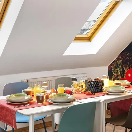 Lägenhet Nussknacker Suite - Pro Max - Ankommen & Wohlfuehlen - Viel Raum 3 Schlafzimmer Dachterrasse Freunde Familien Arbeiten 2 Wc 120Qm Chemnitz
